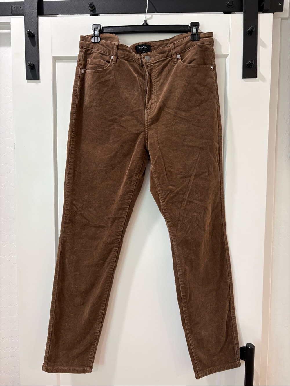 Well Worn Women's Brown Corduroy Skinny Pants